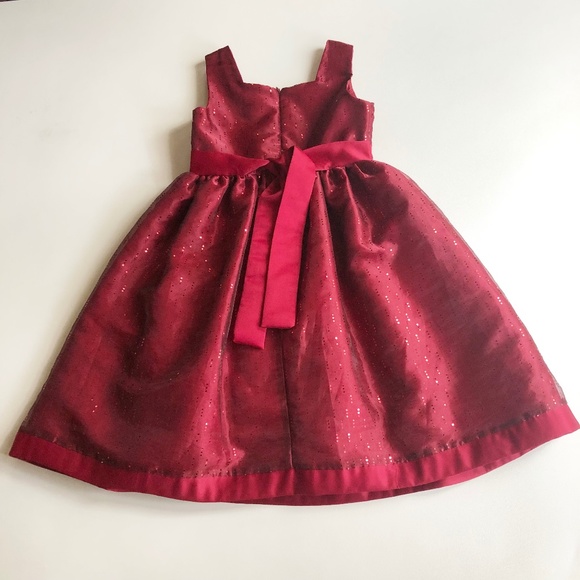 Jane Copeland Formal Holiday Red Satin Dress Sz 8 - Picture 4 of 10